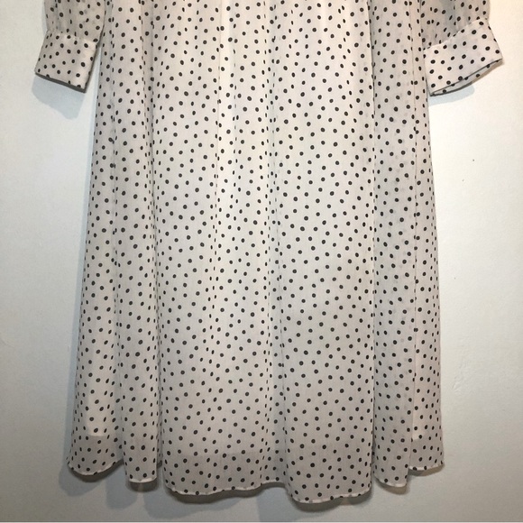 Madewell Sheer MIDI Dress with Polka Dots and Ruffles, size XXS. - Picture 4 of 12